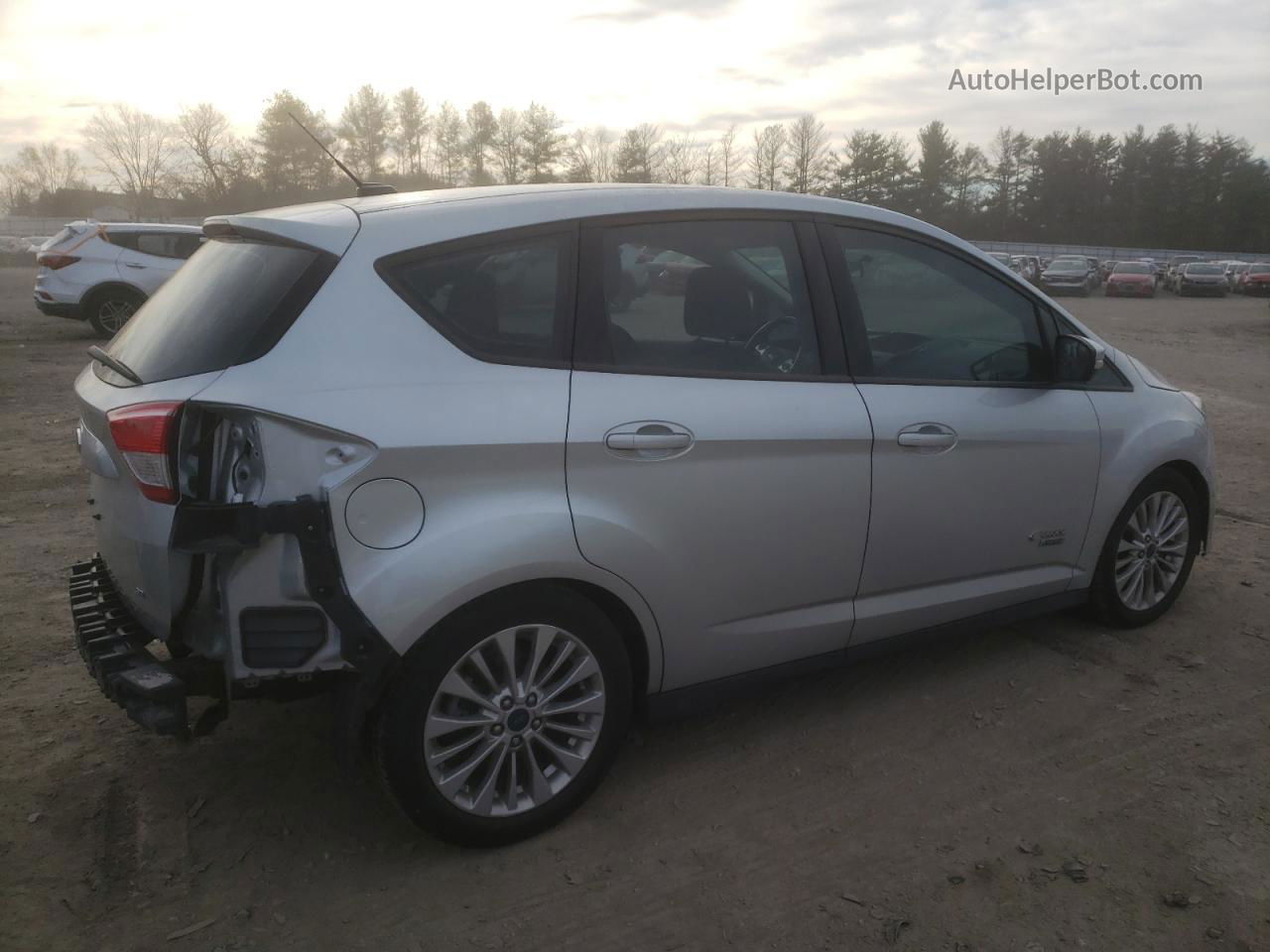 2017 Ford C-max Se Silver vin: 1FADP5EUXHL103562