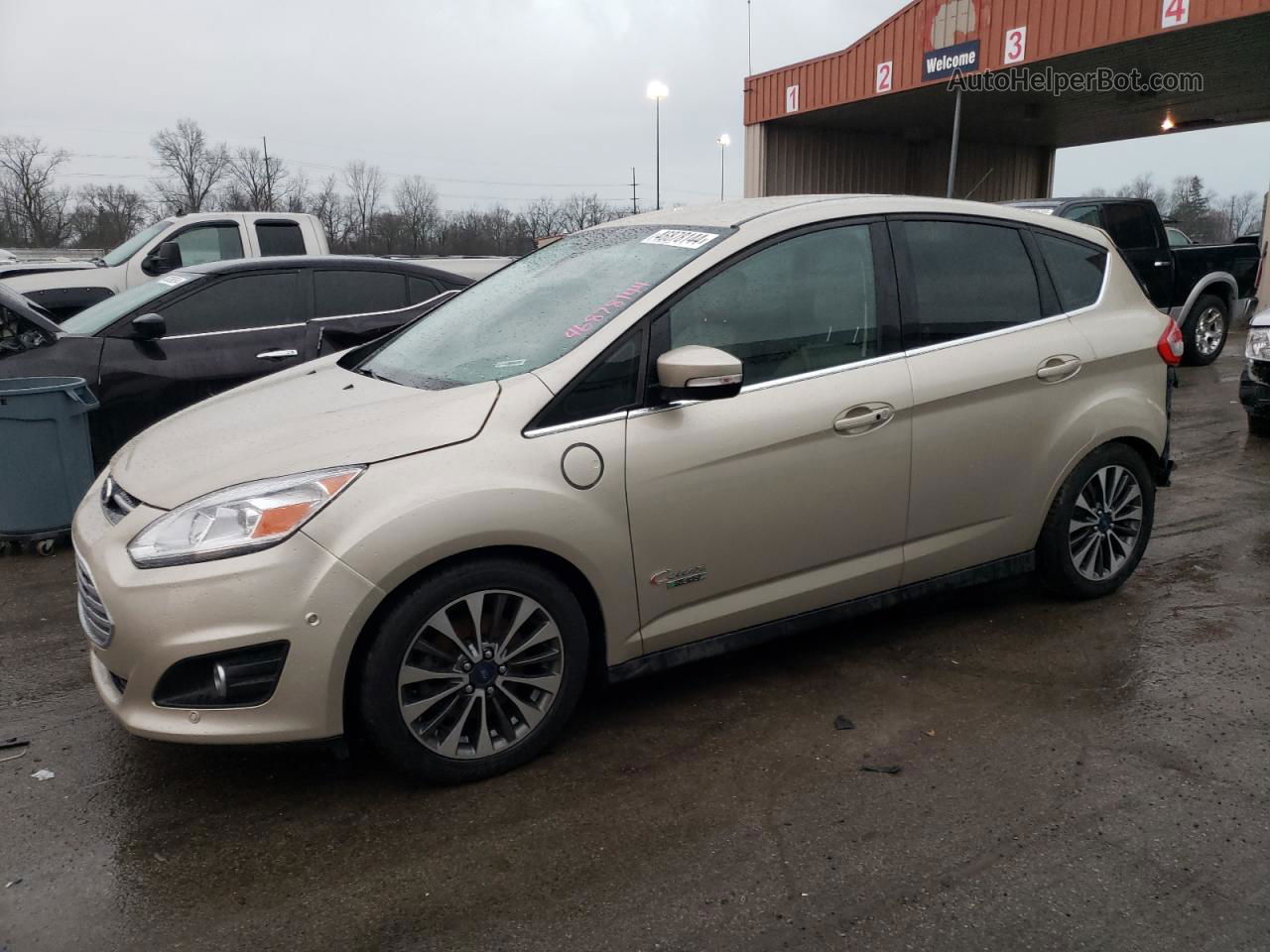 2017 Ford C-max Titanium Cream vin: 1FADP5FU0HL102564