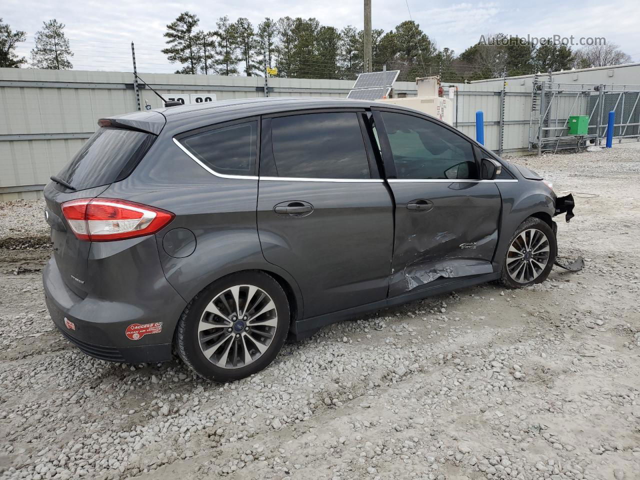 2017 Ford C-max Titanium Gray vin: 1FADP5FU0HL103777