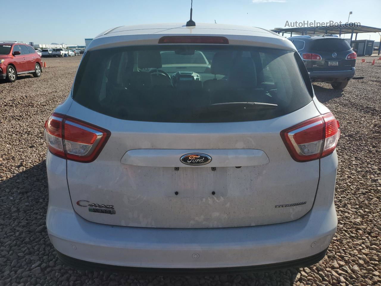 2017 Ford C-max Titanium White vin: 1FADP5FU0HL106002