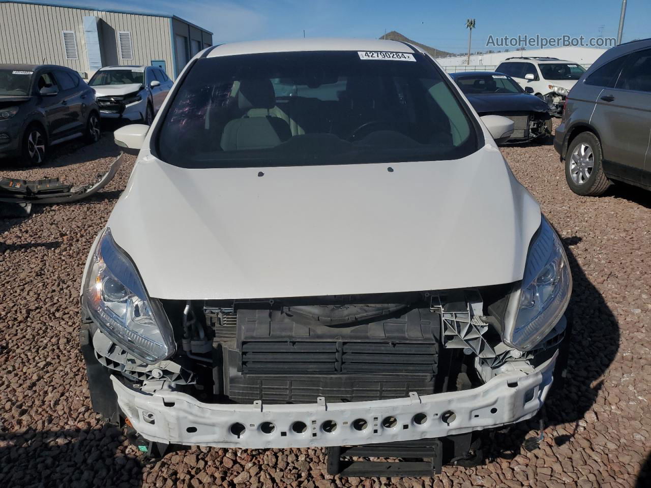 2017 Ford C-max Titanium White vin: 1FADP5FU0HL106002