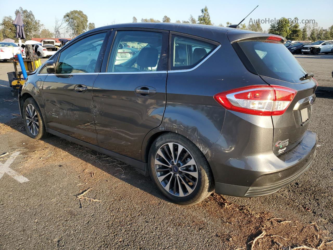 2017 Ford C-max Titanium Gray vin: 1FADP5FU2HL113484