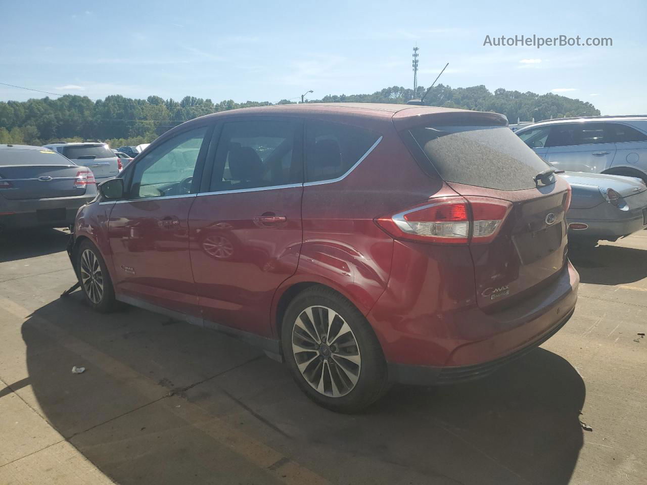 2017 Ford C-max Titanium Burgundy vin: 1FADP5FU2HL115834