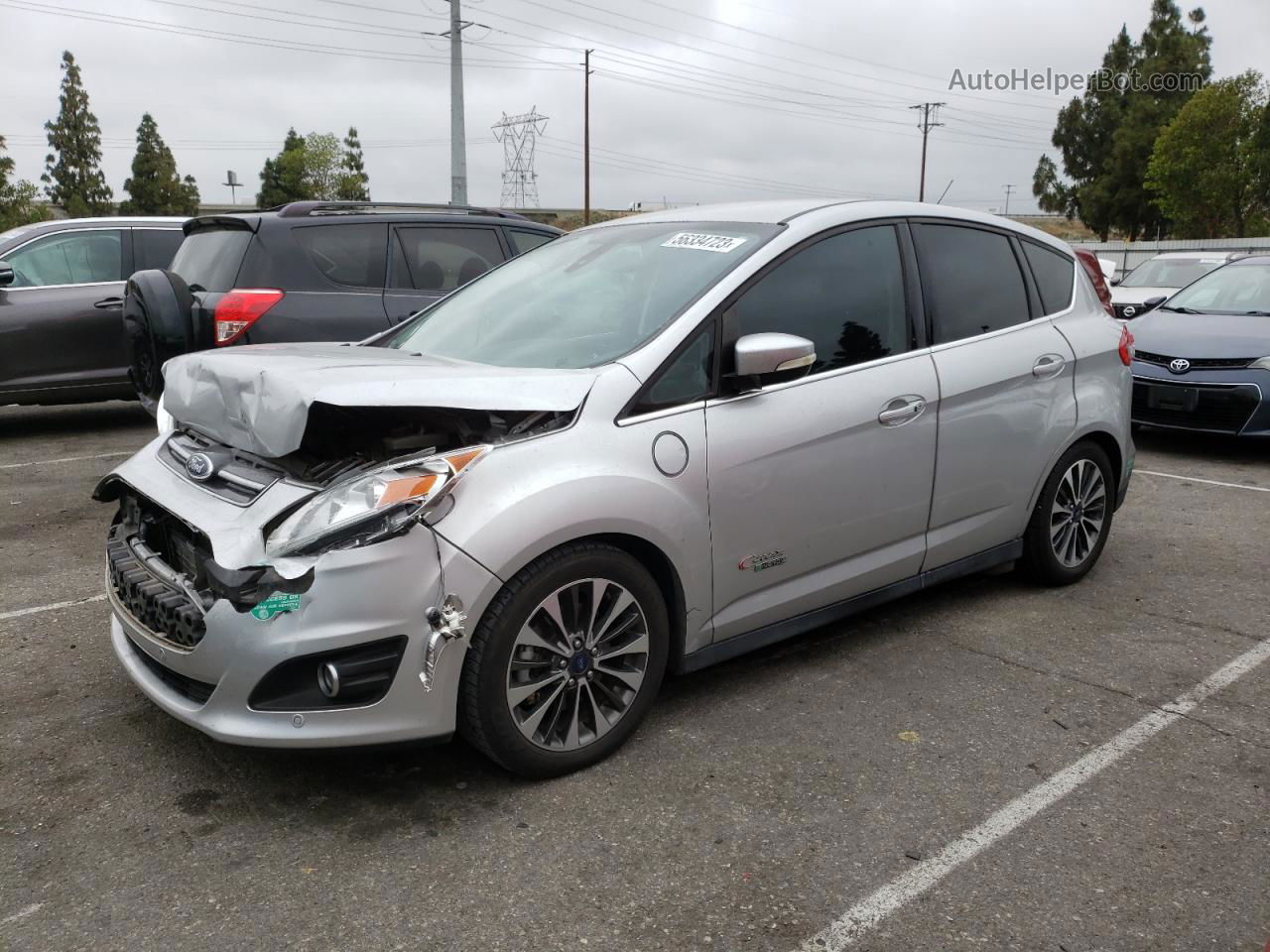 2017 Ford C-max Titanium Silver vin: 1FADP5FU3HL102770