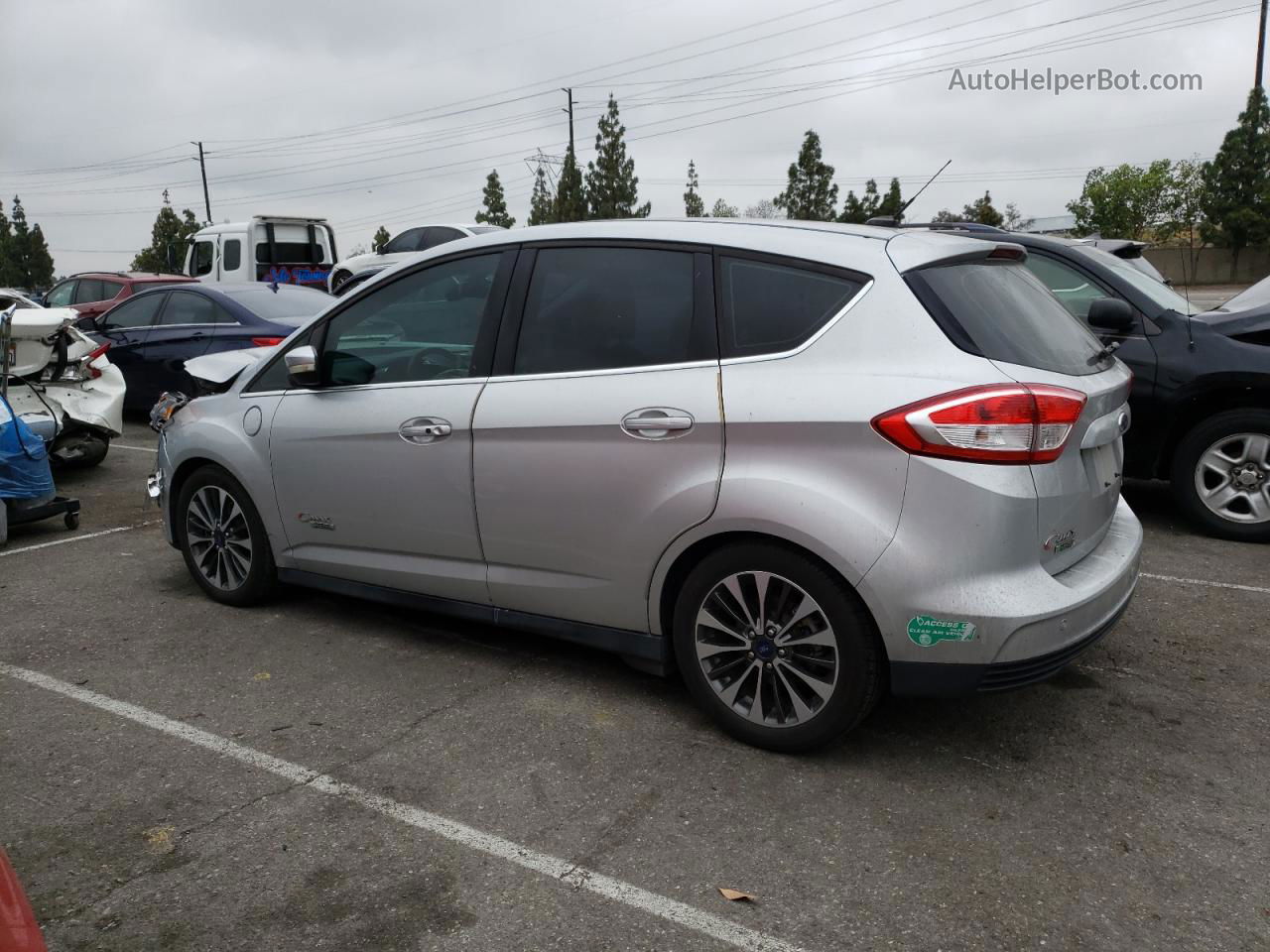 2017 Ford C-max Titanium Silver vin: 1FADP5FU3HL102770