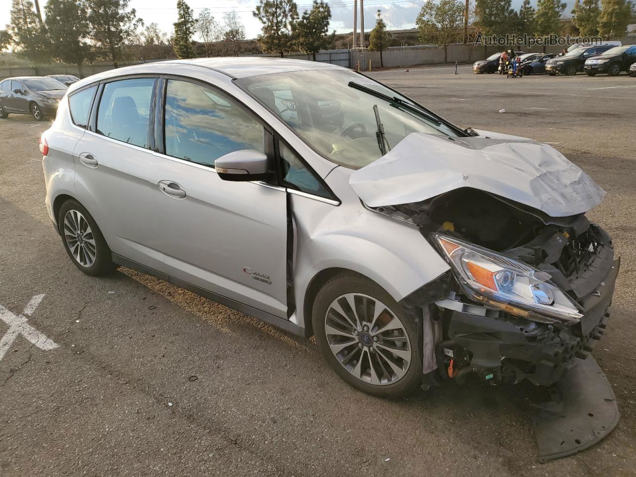 2017 Ford C-max Titanium Silver vin: 1FADP5FU3HL102798