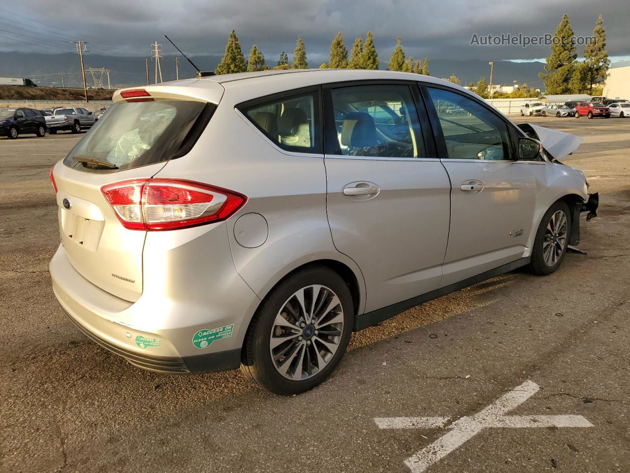 2017 Ford C-max Titanium Silver vin: 1FADP5FU3HL102798