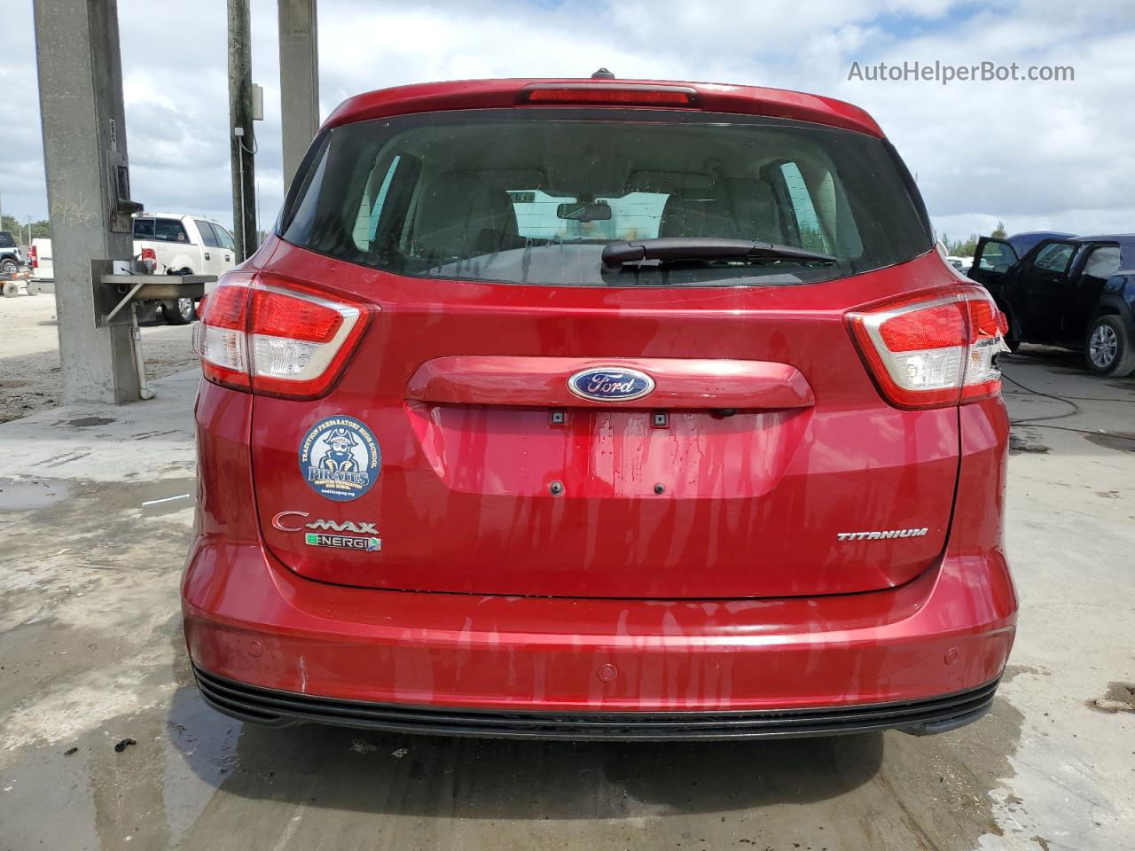 2017 Ford C-max Titanium Бордовый vin: 1FADP5FU4HL109002