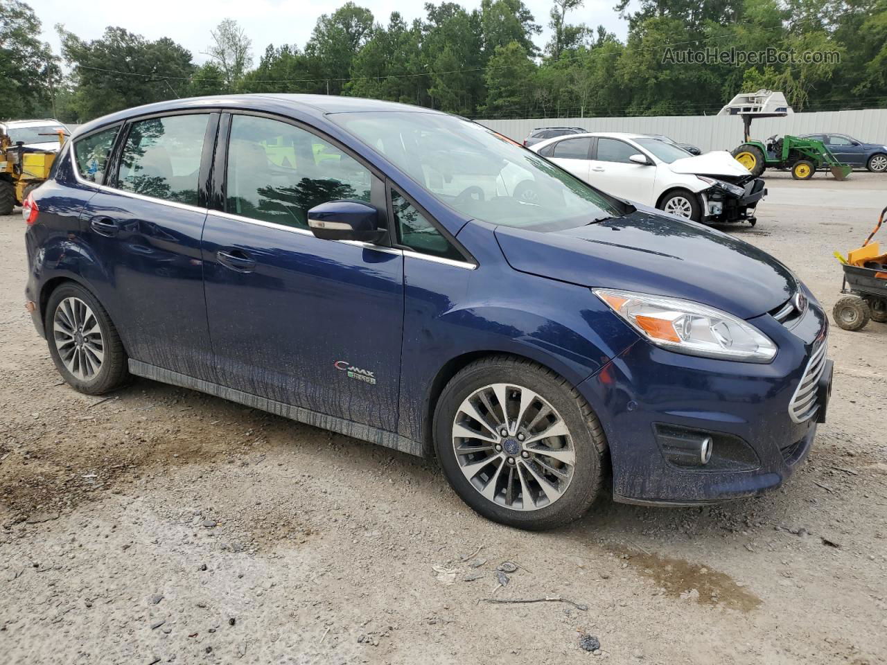 2017 Ford C-max Titanium Blue vin: 1FADP5FU5HL105847