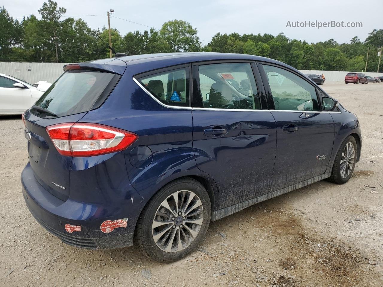 2017 Ford C-max Titanium Blue vin: 1FADP5FU5HL105847