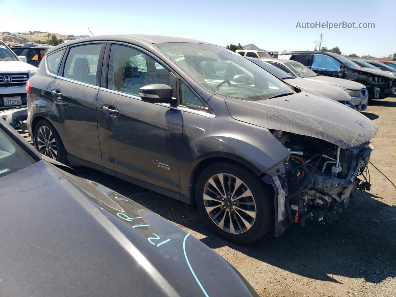 2017 Ford C-max Titanium Charcoal vin: 1FADP5FU6HL112659