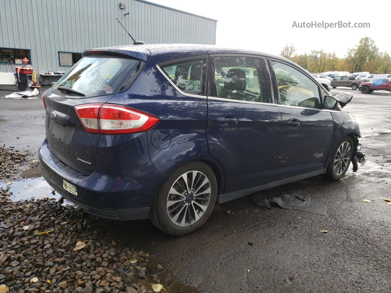 2017 Ford C-max Titanium Blue vin: 1FADP5FU8HL101744