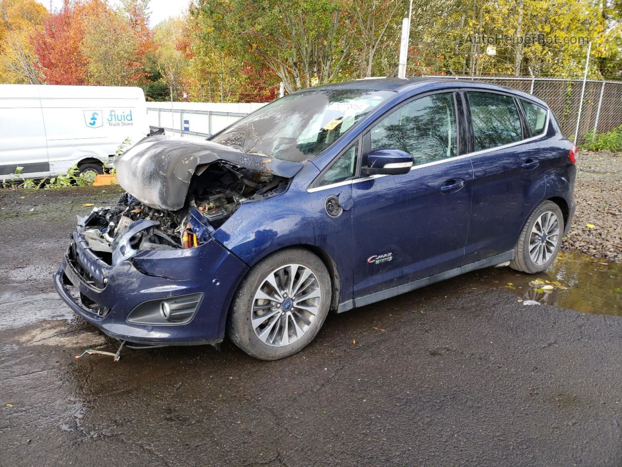 2017 Ford C-max Titanium Blue vin: 1FADP5FU8HL101744