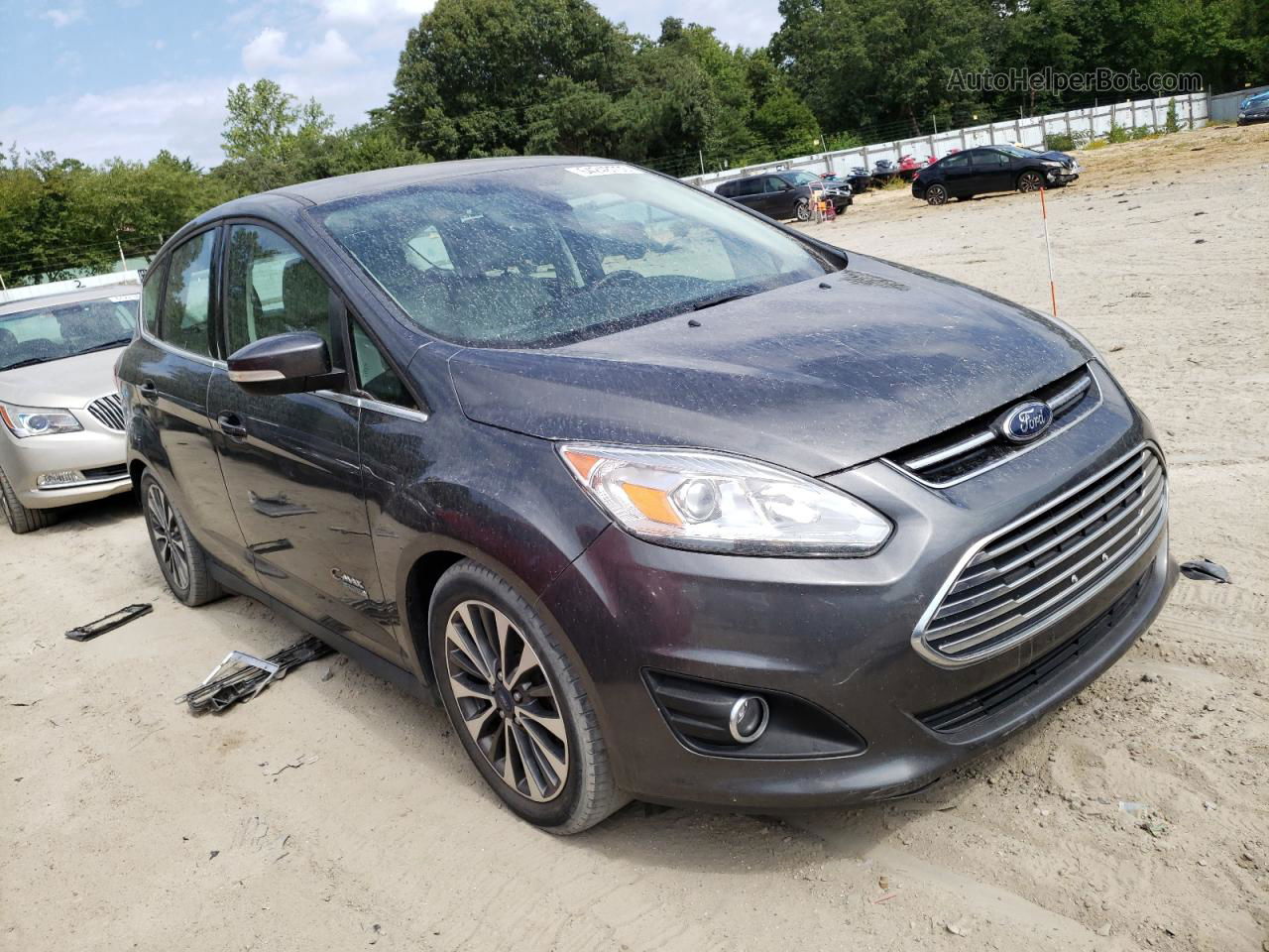 2017 Ford C-max Titanium Gray vin: 1FADP5FU8HL109472