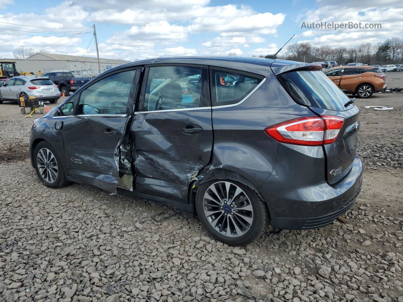 2017 Ford C-max Titanium Gray vin: 1FADP5FU8HL111965