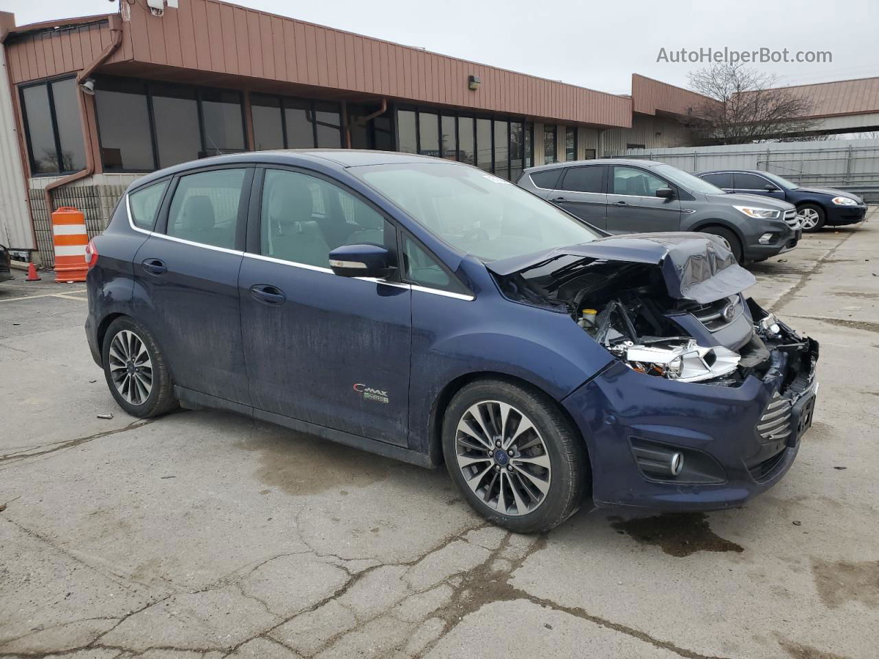 2017 Ford C-max Titanium Blue vin: 1FADP5FU9HL114003