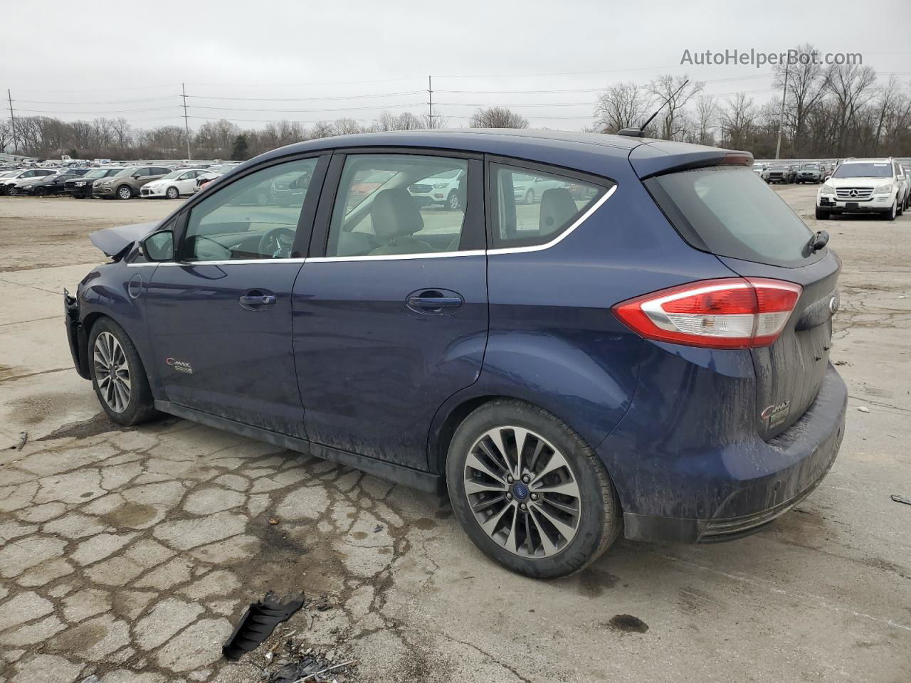 2017 Ford C-max Titanium Blue vin: 1FADP5FU9HL114003