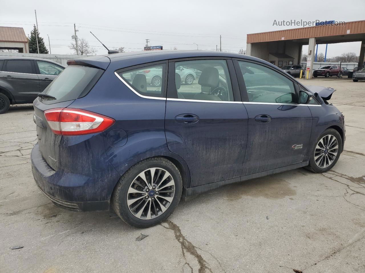 2017 Ford C-max Titanium Blue vin: 1FADP5FU9HL114003