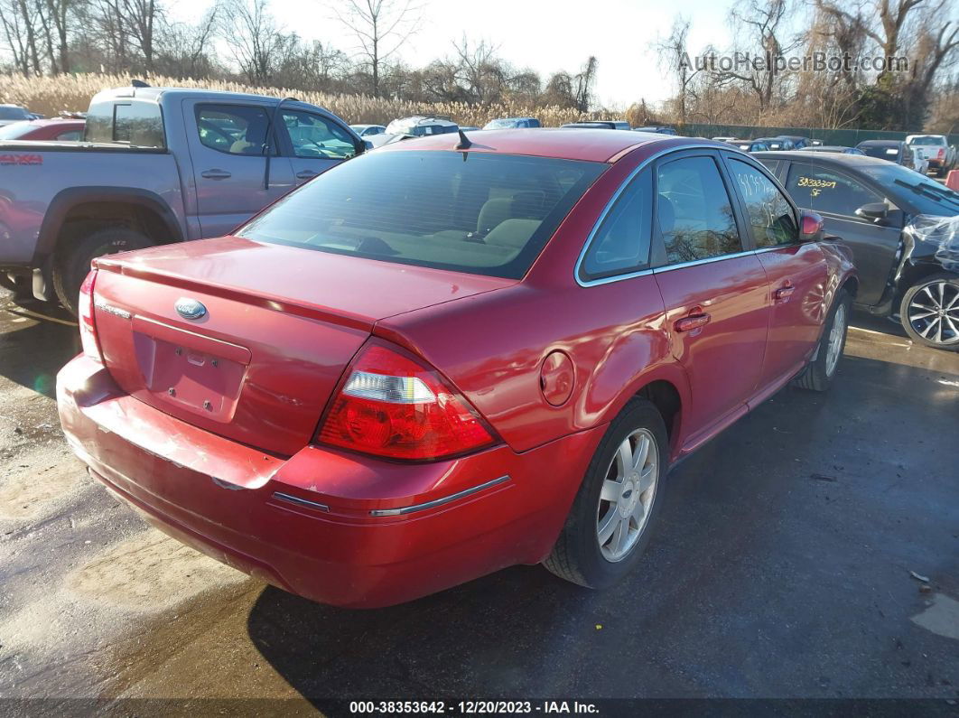 2006 Ford Five Hundred Se Red vin: 1FAFP23156G159057