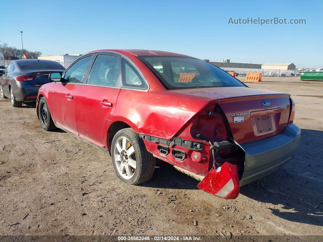 2006 Ford Five Hundred Se Темно-бордовый vin: 1FAFP231X6G184035