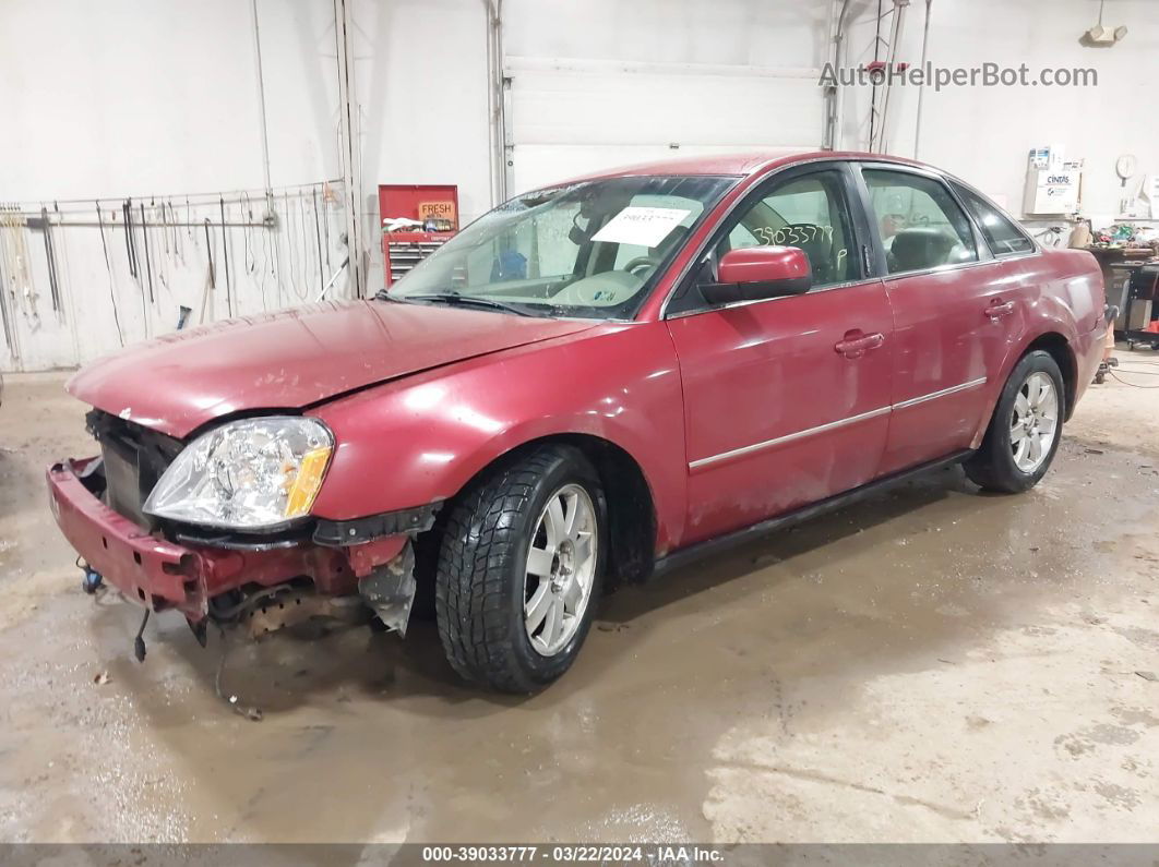 2006 Ford Five Hundred Sel Red vin: 1FAFP24106G150958