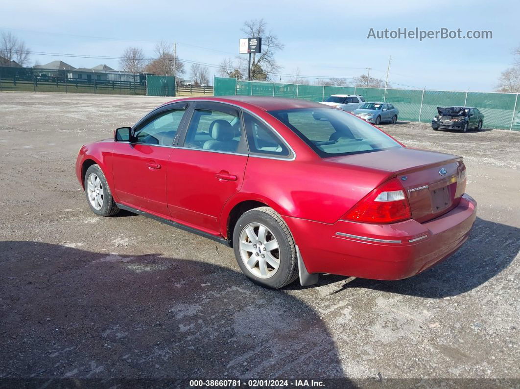 2006 Ford Five Hundred Sel Red vin: 1FAFP24136G167494