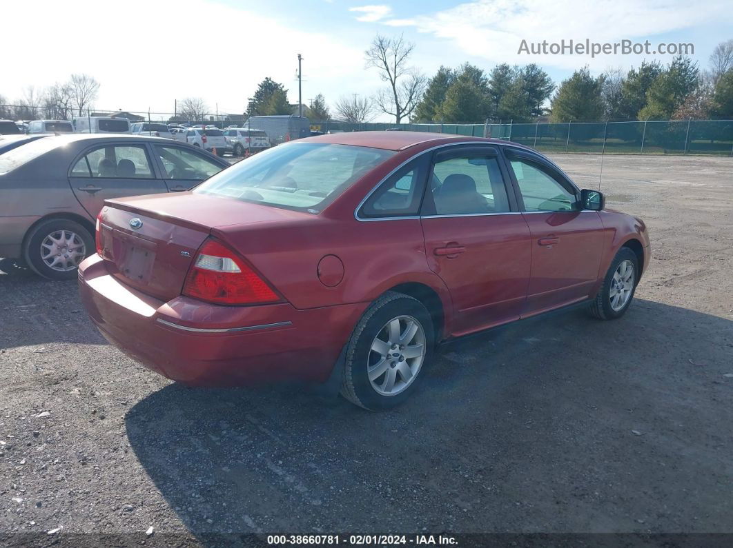 2006 Ford Five Hundred Sel Красный vin: 1FAFP24136G167494