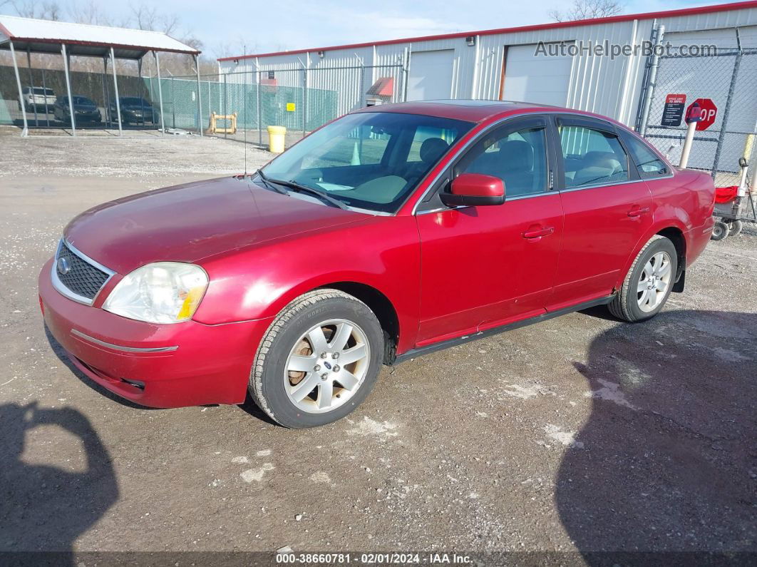 2006 Ford Five Hundred Sel Красный vin: 1FAFP24136G167494