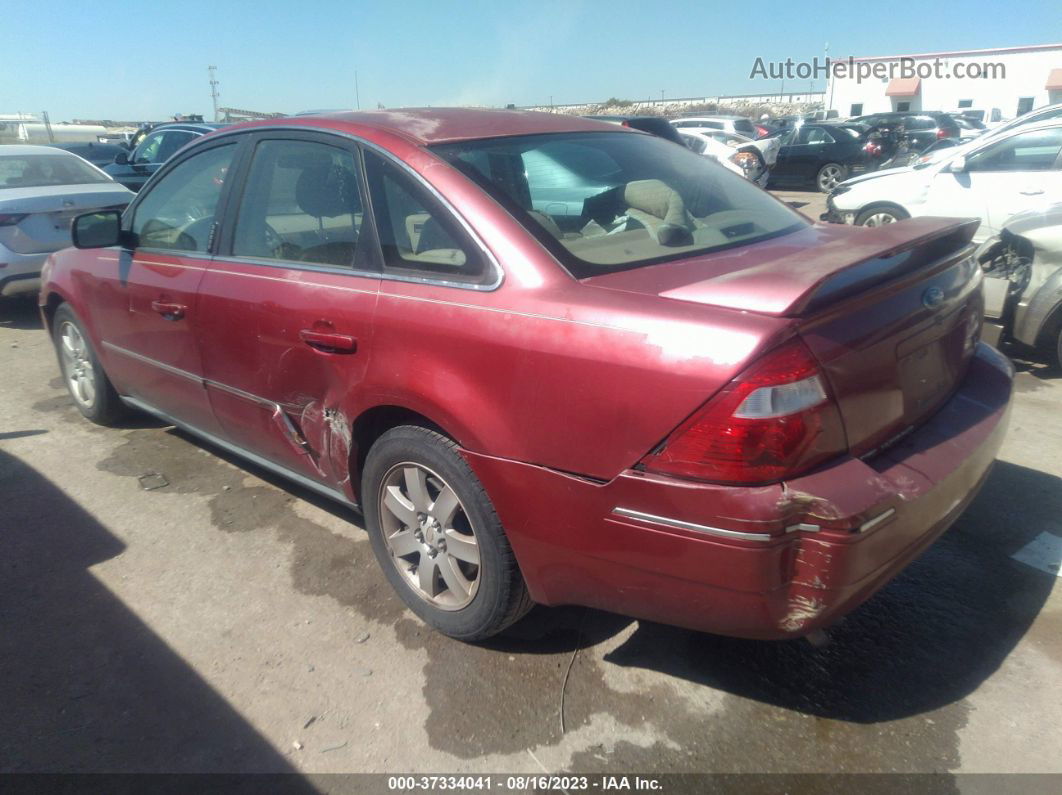 2006 Ford Five Hundred Sel Maroon vin: 1FAFP24166G112585