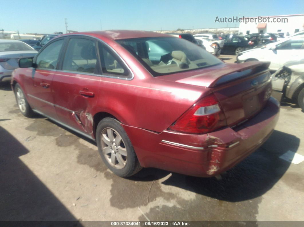 2006 Ford Five Hundred Sel Maroon vin: 1FAFP24166G112585