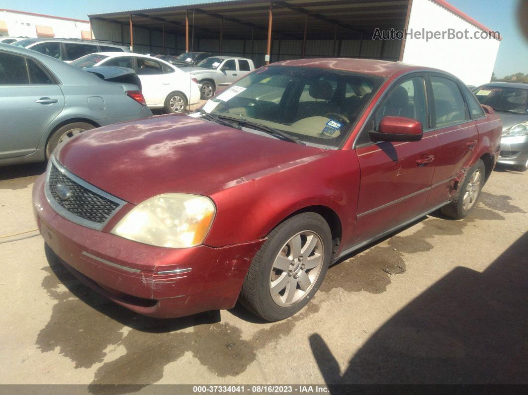 2006 Ford Five Hundred Sel Темно-бордовый vin: 1FAFP24166G112585