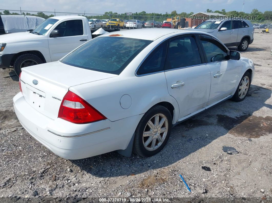 2006 Ford Five Hundred Limited White vin: 1FAFP25126G182969