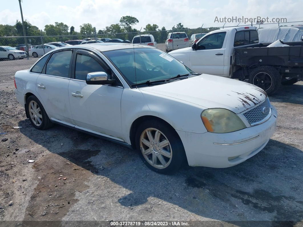 2006 Ford Five Hundred Limited White vin: 1FAFP25126G182969