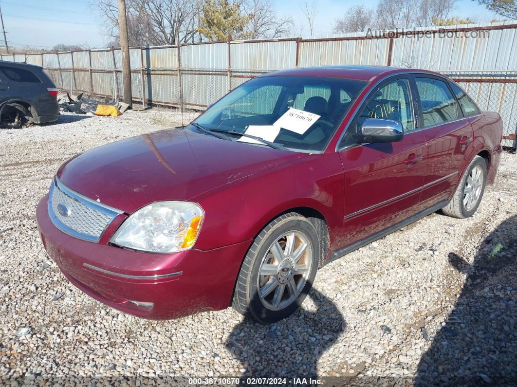 2006 Ford Five Hundred Limited Темно-бордовый vin: 1FAFP25176G103893