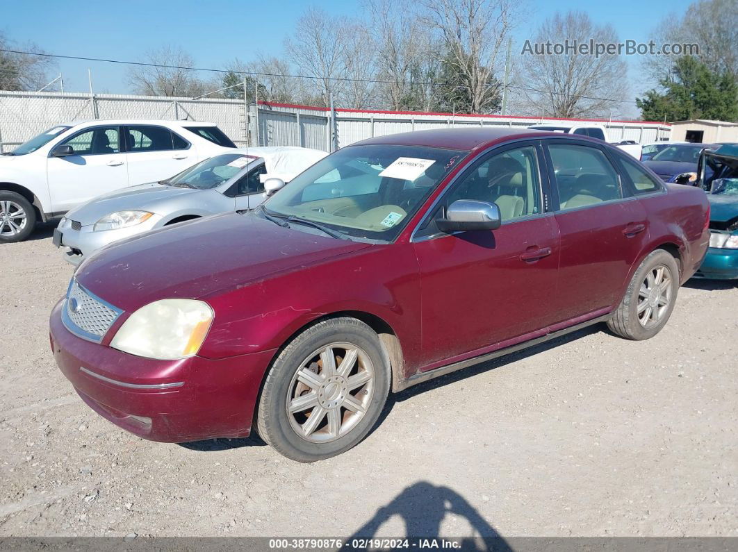 2006 Ford Five Hundred Limited Темно-бордовый vin: 1FAFP25176G176990