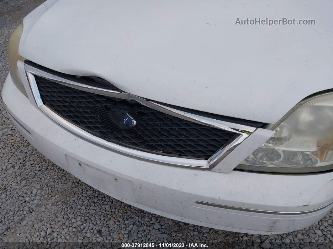 2006 Ford Five Hundred Se White vin: 1FAFP26156G106208