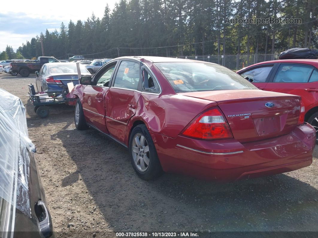 2006 Ford Five Hundred Sel Maroon vin: 1FAFP27166G123906