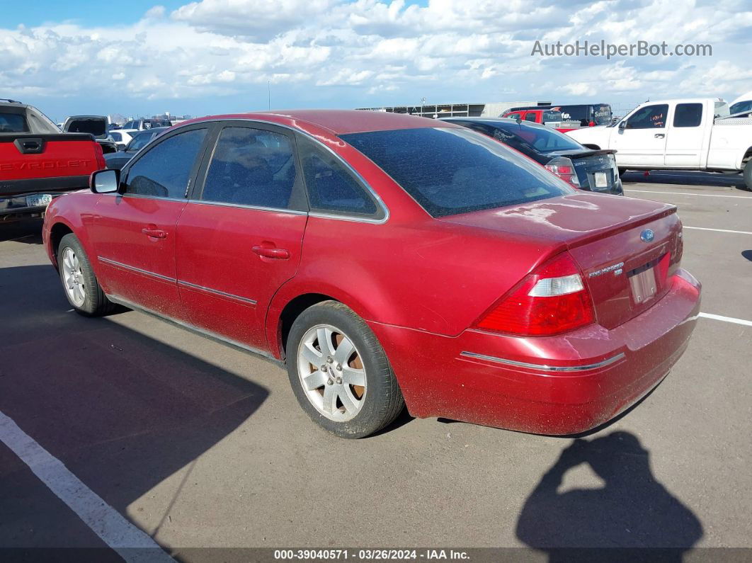 2006 Ford Five Hundred Sel Red vin: 1FAFP27176G142223