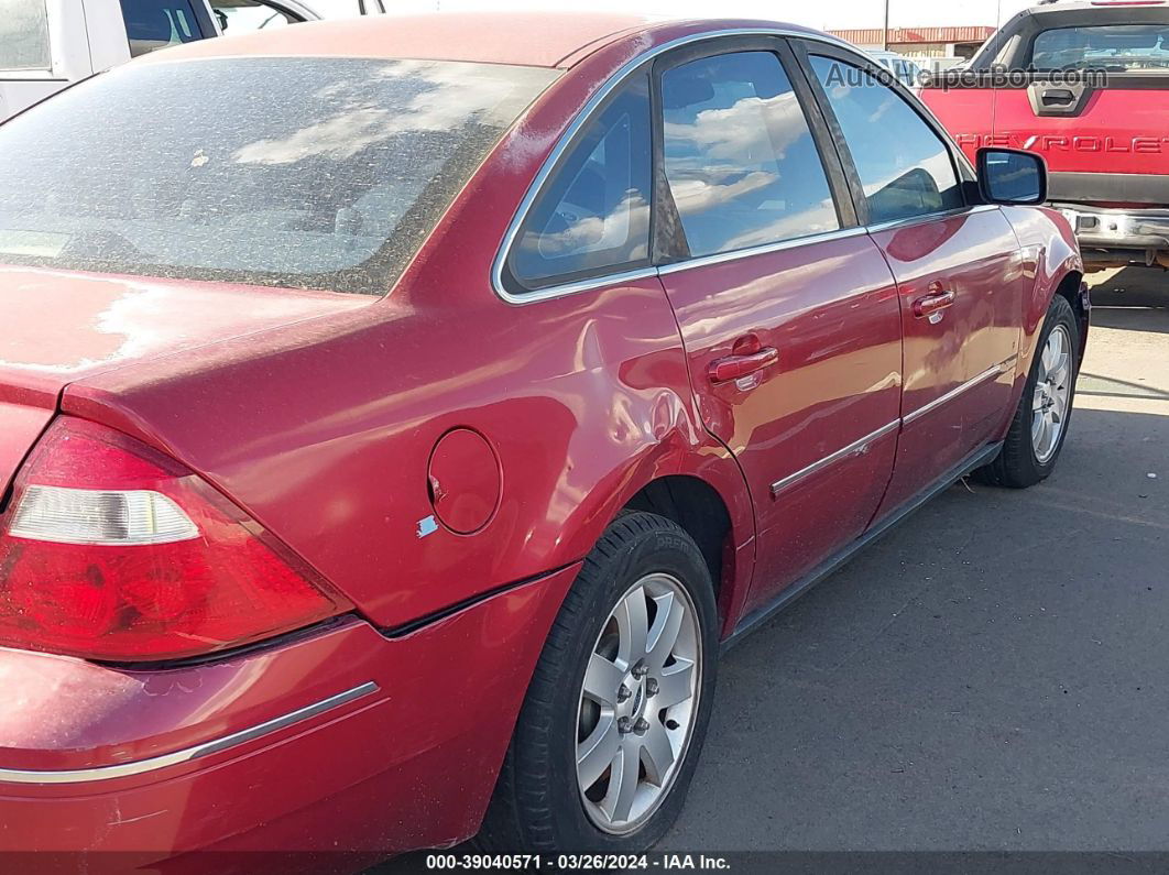 2006 Ford Five Hundred Sel Red vin: 1FAFP27176G142223