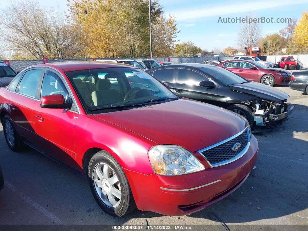 2006 Ford Five Hundred Se Красный vin: 1FAHP23126G147618