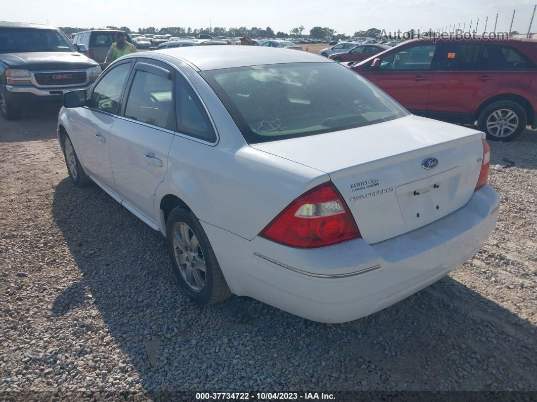 2006 Ford Five Hundred Sel White vin: 1FAHP24106G174055