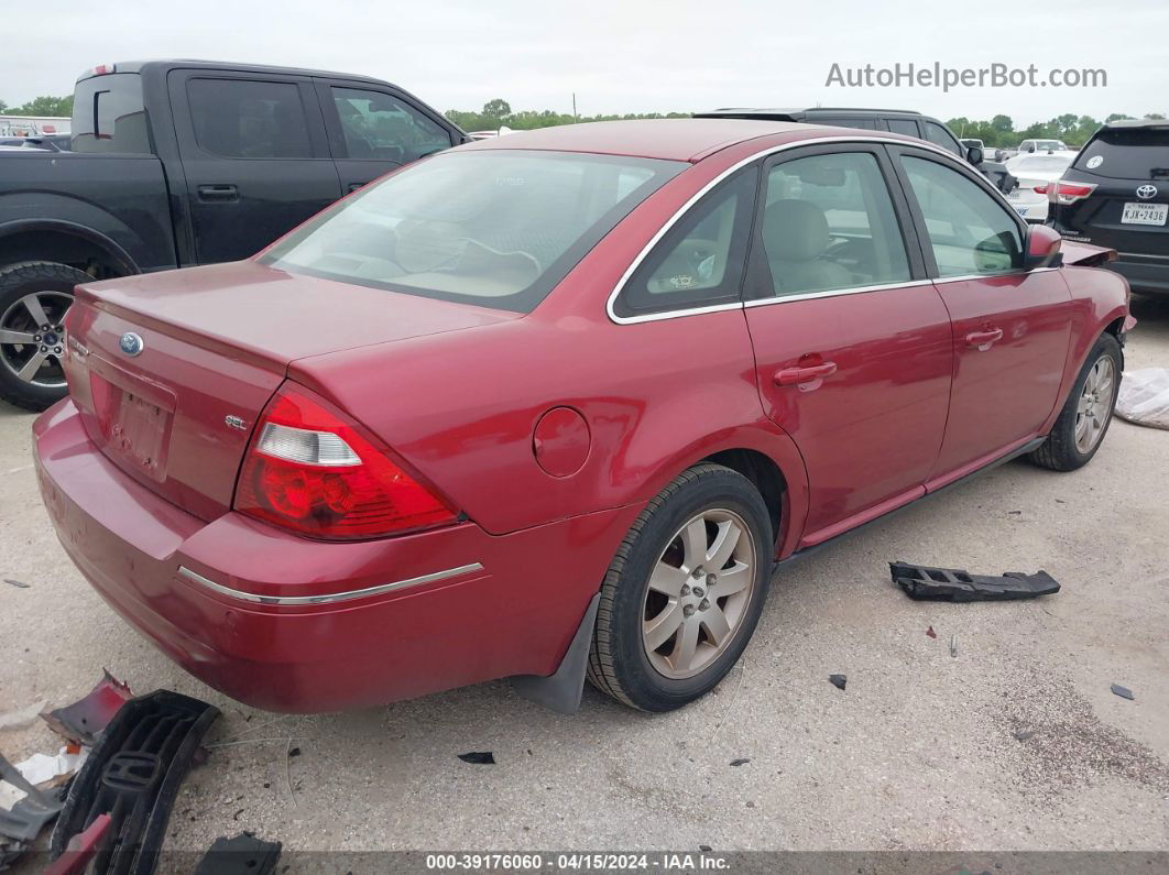 2006 Ford Five Hundred Sel Red vin: 1FAHP24126G159041