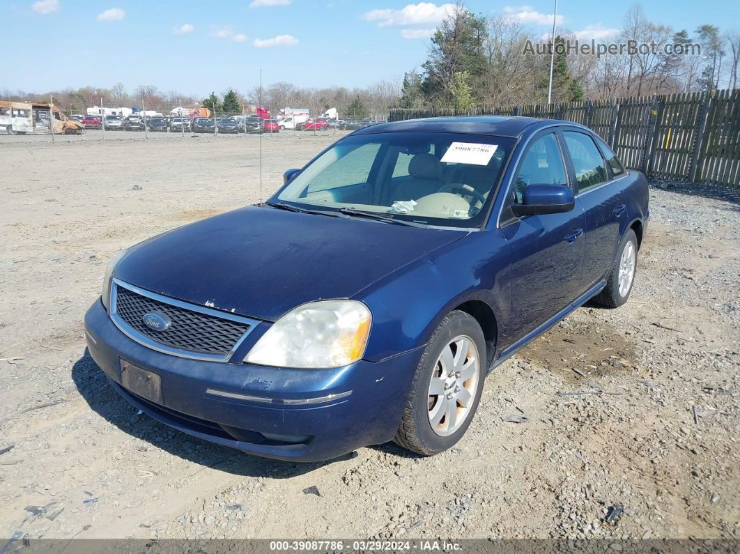 2006 Ford Five Hundred Sel Синий vin: 1FAHP24196G158081