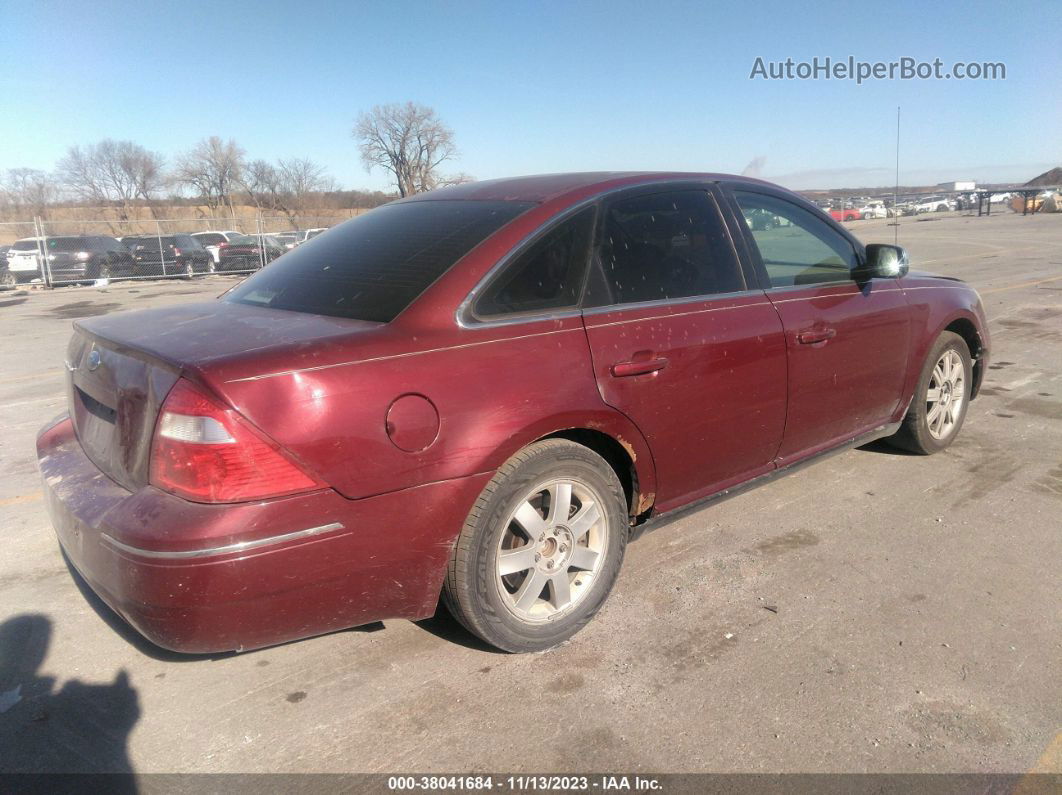 2006 Ford Five Hundred Limited Темно-бордовый vin: 1FAHP25136G166109