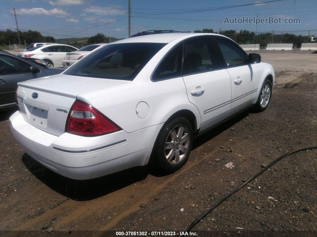 2006 Ford Five Hundred Limited White vin: 1FAHP28106G138408