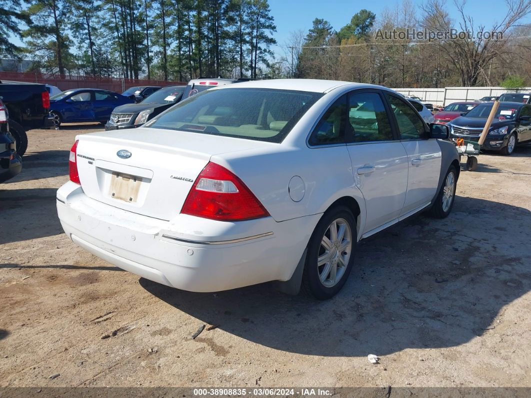 2006 Ford Five Hundred Limited White vin: 1FAHP28106G179637