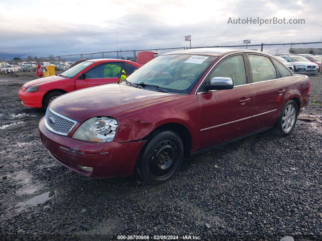 2006 Ford Five Hundred Limited Темно-бордовый vin: 1FAHP28156G126626