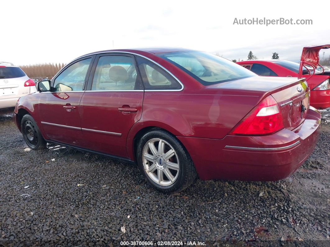 2006 Ford Five Hundred Limited Темно-бордовый vin: 1FAHP28156G126626