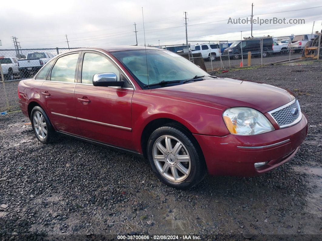 2006 Ford Five Hundred Limited Maroon vin: 1FAHP28156G126626