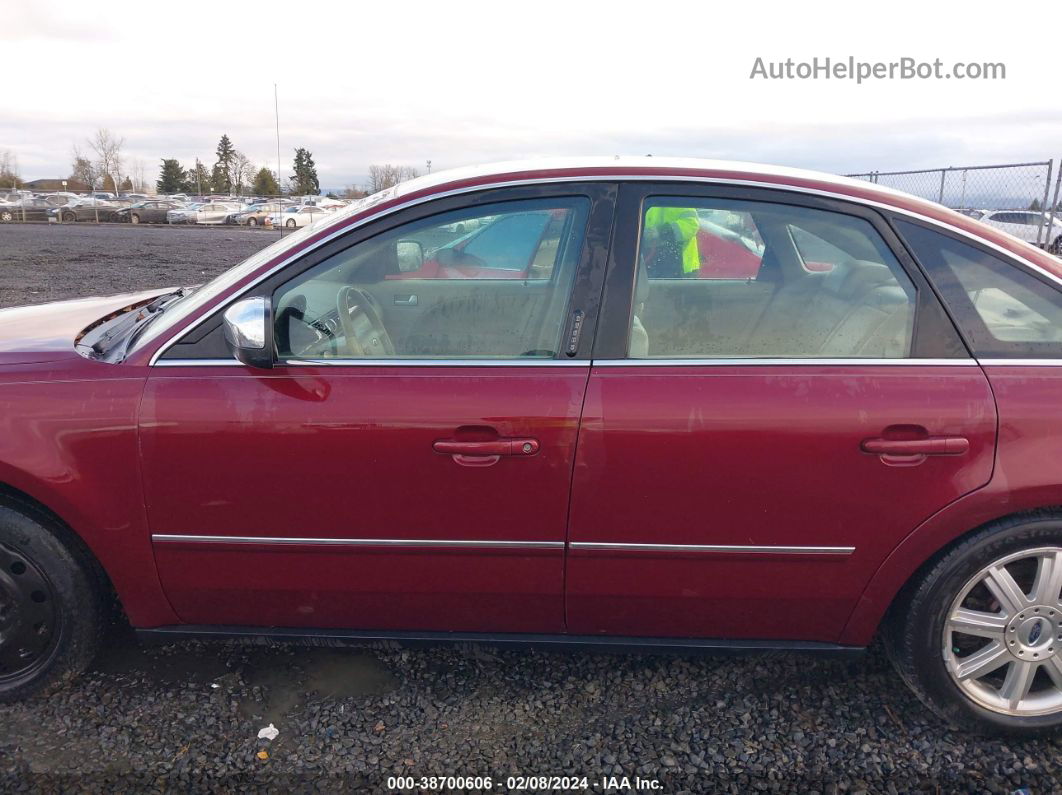 2006 Ford Five Hundred Limited Maroon vin: 1FAHP28156G126626